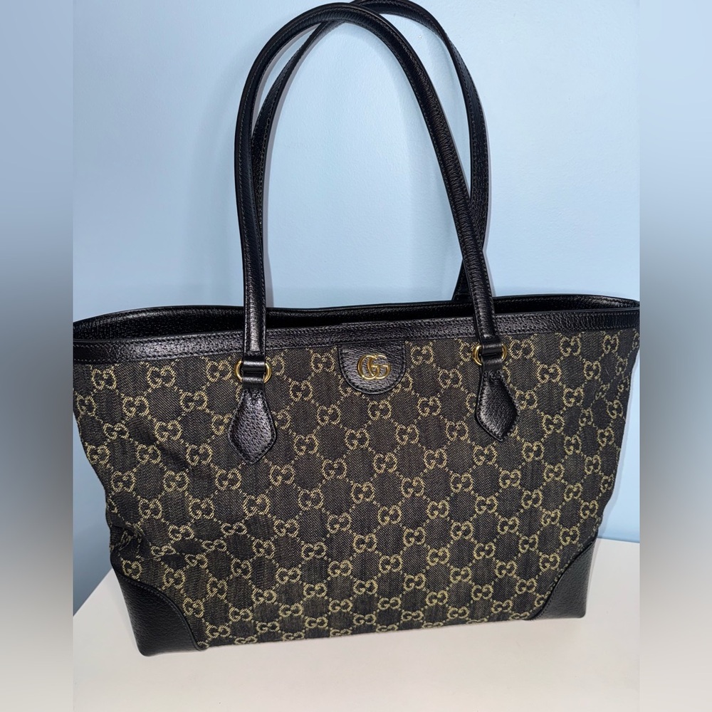 Gucci Black Denim GG Monogram Ophidia Tote
😍 GORGEOUS/Like NEW